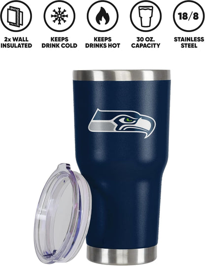 NFL Team Logo 30oz Insulated Stainless Steel Travel Mug Tumbler