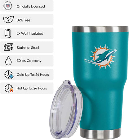 NFL Team Logo 30oz Insulated Stainless Steel Travel Mug Tumbler