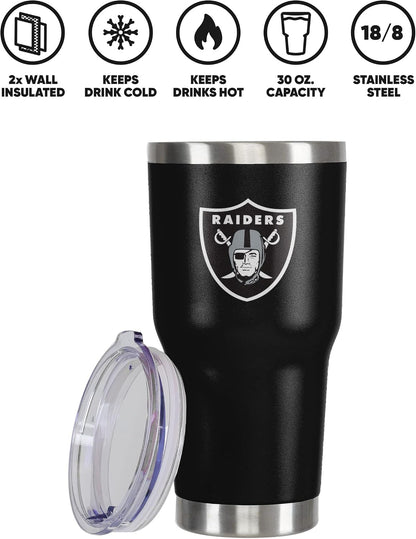 NFL Team Logo 30oz Insulated Stainless Steel Travel Mug Tumbler