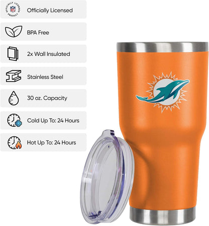 NFL Team Logo 30oz Insulated Stainless Steel Travel Mug Tumbler