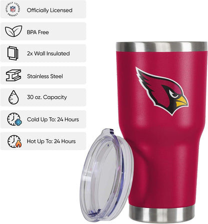 NFL Team Logo 30oz Insulated Stainless Steel Travel Mug Tumbler
