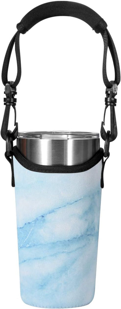 Neoprene 20 oz Tumbler Carrier Holder Pouch for Stainless Steel Insulated Tumblers with Detachable Carrying Handle