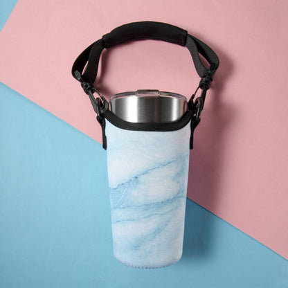 Neoprene 20 oz Tumbler Carrier Holder Pouch for Stainless Steel Insulated Tumblers with Detachable Carrying Handle