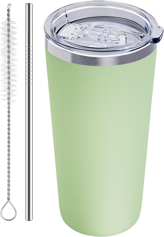 20oz Travel Coffee Tumbler, 18/8 Stainless Steel Cup Mint Green