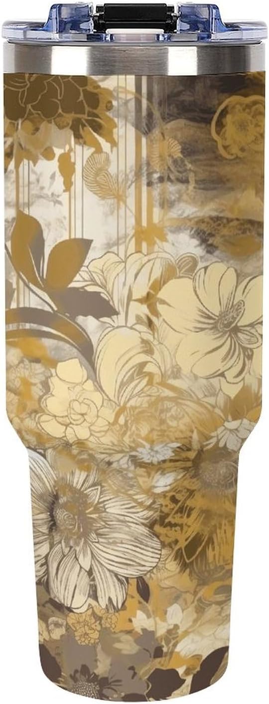40 Oz Double Insulated Tumblers With Handles Pelican Birds Printed Insulated Tumbler With Straw With Lid Leak-proof Stainless Steel Travel Coffee Mug - Colors B