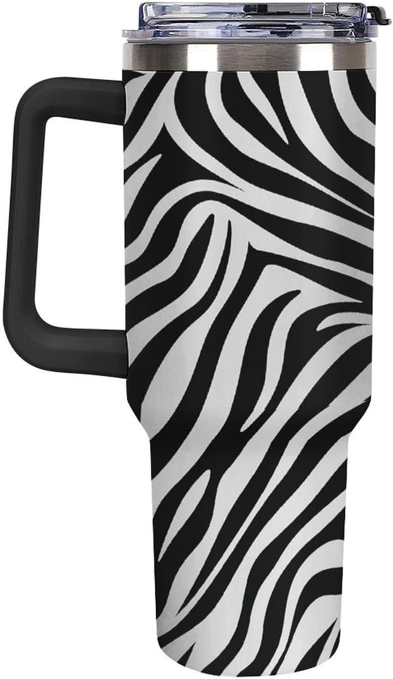 40 Oz Double Insulated Tumblers With Handles Pelican Birds Printed Insulated Tumbler With Straw With Lid Leak-proof Stainless Steel Travel Coffee Mug - Colors B