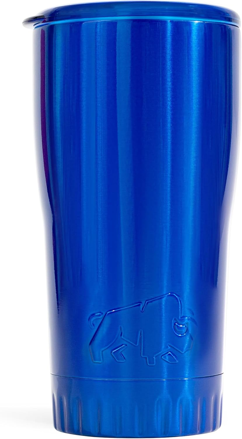 Royal Blue Flip Top, Vacuum Insulated Water Bottle, 30oz | Double Walled, Stainless Steel, Tumbler, Leakproof Lid, Keeps Hot and Cold, Travel Coffee Mug, Cup, 0.89 Liters