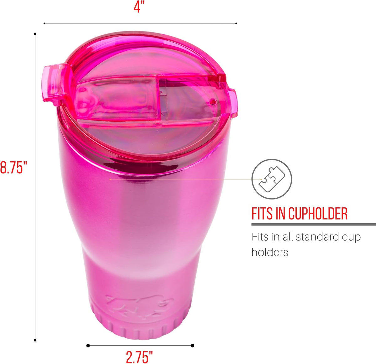 Royal Blue Flip Top, Vacuum Insulated Water Bottle, 30oz | Double Walled, Stainless Steel, Tumbler, Leakproof Lid, Keeps Hot and Cold, Travel Coffee Mug, Cup, 0.89 Liters