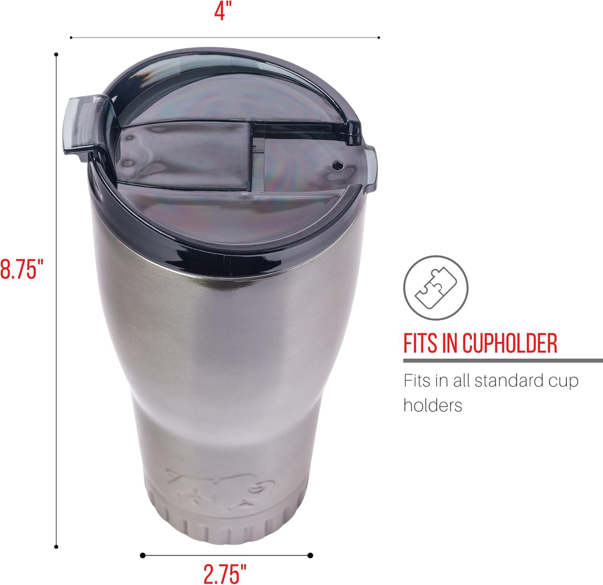 Royal Blue Flip Top, Vacuum Insulated Water Bottle, 30oz | Double Walled, Stainless Steel, Tumbler, Leakproof Lid, Keeps Hot and Cold, Travel Coffee Mug, Cup, 0.89 Liters
