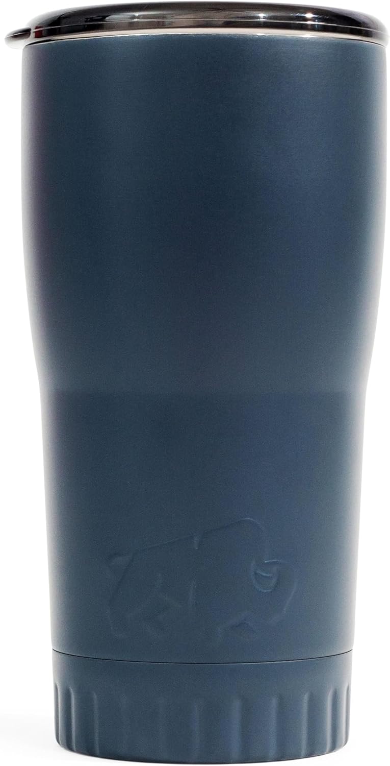 Royal Blue Flip Top, Vacuum Insulated Water Bottle, 30oz | Double Walled, Stainless Steel, Tumbler, Leakproof Lid, Keeps Hot and Cold, Travel Coffee Mug, Cup, 0.89 Liters