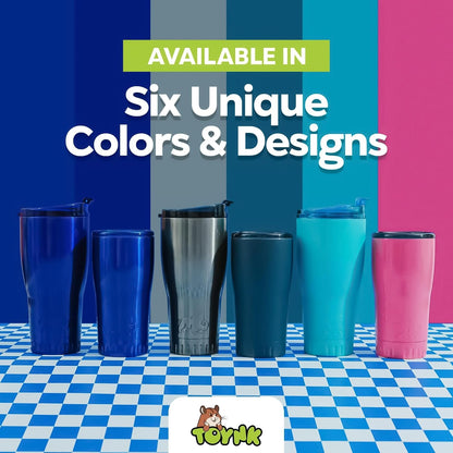 Royal Blue Flip Top, Vacuum Insulated Water Bottle, 30oz | Double Walled, Stainless Steel, Tumbler, Leakproof Lid, Keeps Hot and Cold, Travel Coffee Mug, Cup, 0.89 Liters