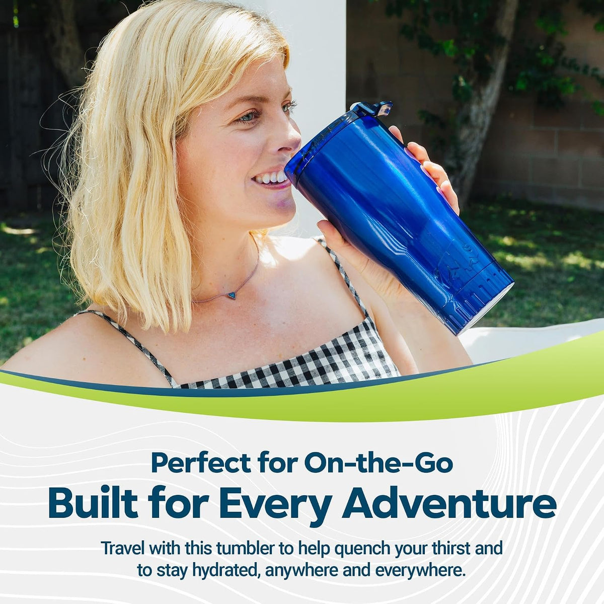 Royal Blue Flip Top, Vacuum Insulated Water Bottle, 30oz | Double Walled, Stainless Steel, Tumbler, Leakproof Lid, Keeps Hot and Cold, Travel Coffee Mug, Cup, 0.89 Liters