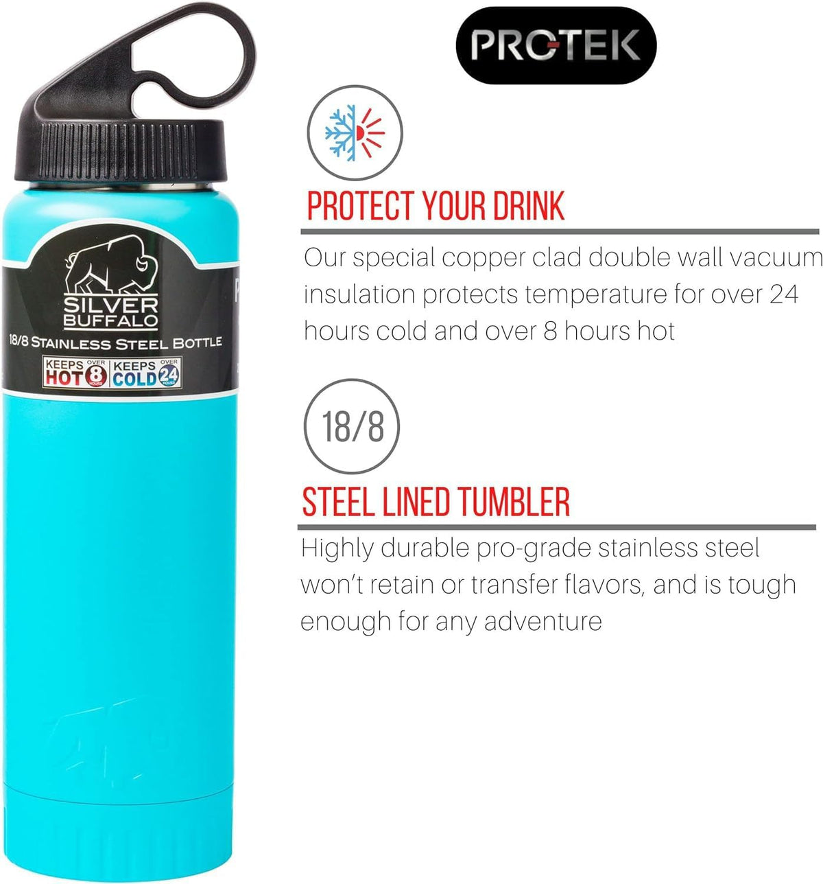 Royal Blue Flip Top, Vacuum Insulated Water Bottle, 30oz | Double Walled, Stainless Steel, Tumbler, Leakproof Lid, Keeps Hot and Cold, Travel Coffee Mug, Cup, 0.89 Liters
