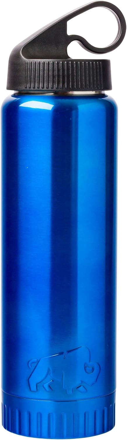 Royal Blue Flip Top, Vacuum Insulated Water Bottle, 30oz | Double Walled, Stainless Steel, Tumbler, Leakproof Lid, Keeps Hot and Cold, Travel Coffee Mug, Cup, 0.89 Liters