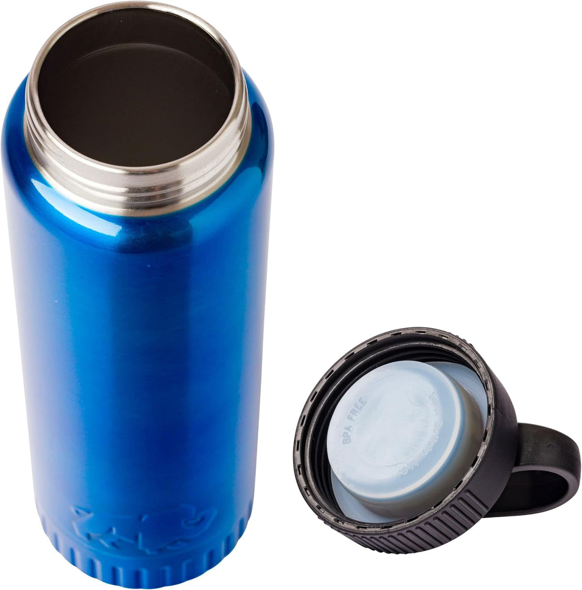 Royal Blue Flip Top, Vacuum Insulated Water Bottle, 30oz | Double Walled, Stainless Steel, Tumbler, Leakproof Lid, Keeps Hot and Cold, Travel Coffee Mug, Cup, 0.89 Liters