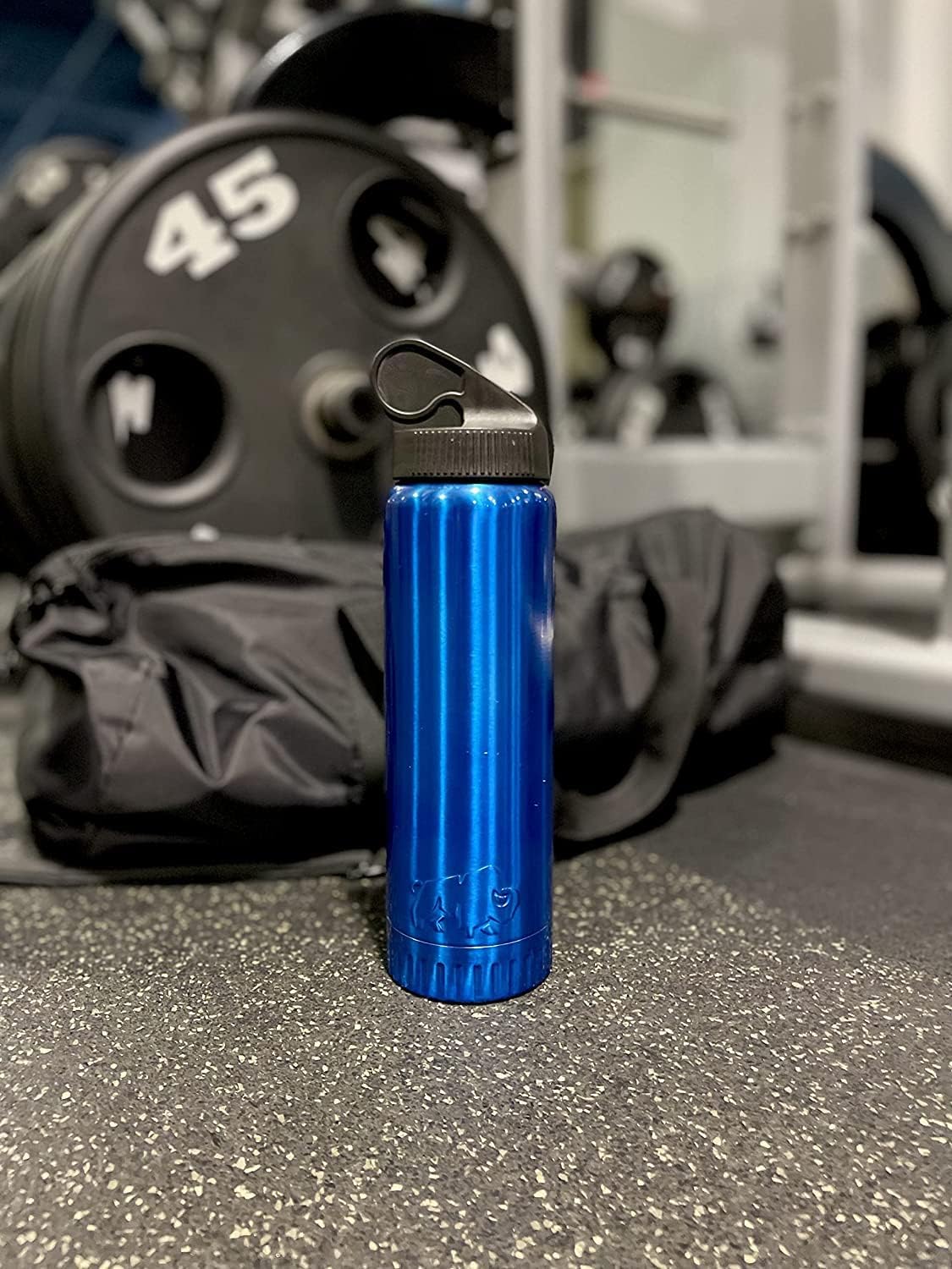 Royal Blue Flip Top, Vacuum Insulated Water Bottle, 30oz | Double Walled, Stainless Steel, Tumbler, Leakproof Lid, Keeps Hot and Cold, Travel Coffee Mug, Cup, 0.89 Liters