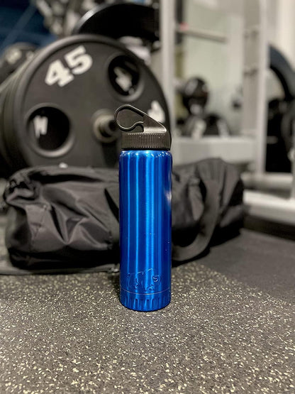 Royal Blue Flip Top, Vacuum Insulated Water Bottle, 30oz | Double Walled, Stainless Steel, Tumbler, Leakproof Lid, Keeps Hot and Cold, Travel Coffee Mug, Cup, 0.89 Liters