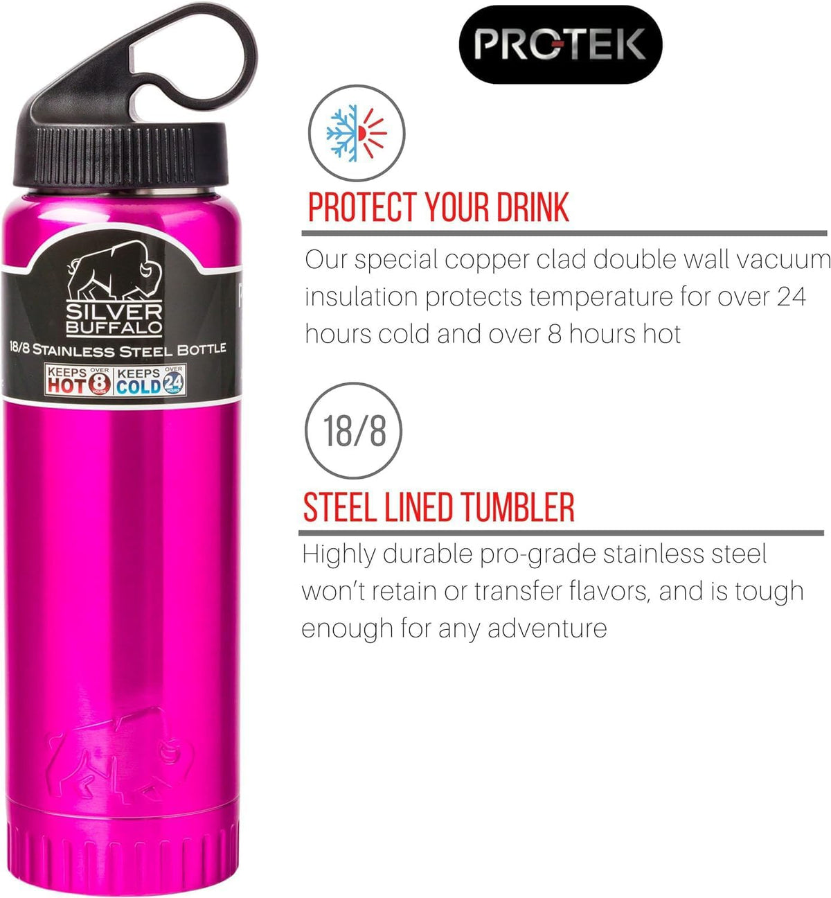 Royal Blue Flip Top, Vacuum Insulated Water Bottle, 30oz | Double Walled, Stainless Steel, Tumbler, Leakproof Lid, Keeps Hot and Cold, Travel Coffee Mug, Cup, 0.89 Liters