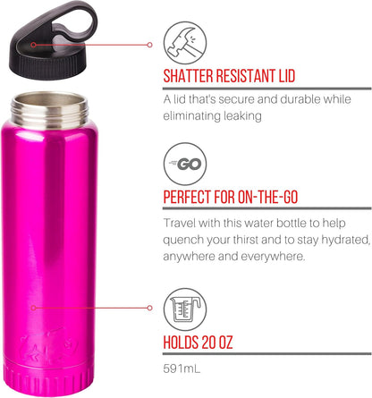 Royal Blue Flip Top, Vacuum Insulated Water Bottle, 30oz | Double Walled, Stainless Steel, Tumbler, Leakproof Lid, Keeps Hot and Cold, Travel Coffee Mug, Cup, 0.89 Liters