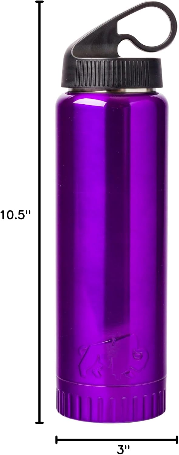 Royal Blue Flip Top, Vacuum Insulated Water Bottle, 30oz | Double Walled, Stainless Steel, Tumbler, Leakproof Lid, Keeps Hot and Cold, Travel Coffee Mug, Cup, 0.89 Liters