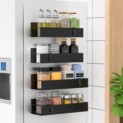 Magnetic Water Bottle Holder for Fridge Black