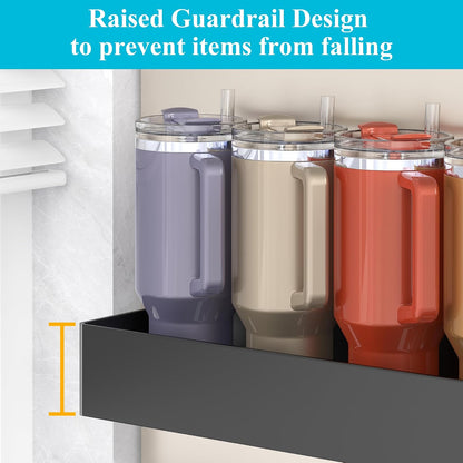 Magnetic Water Bottle Holder for Fridge Black