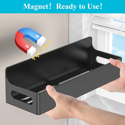 Magnetic Water Bottle Holder for Fridge Black