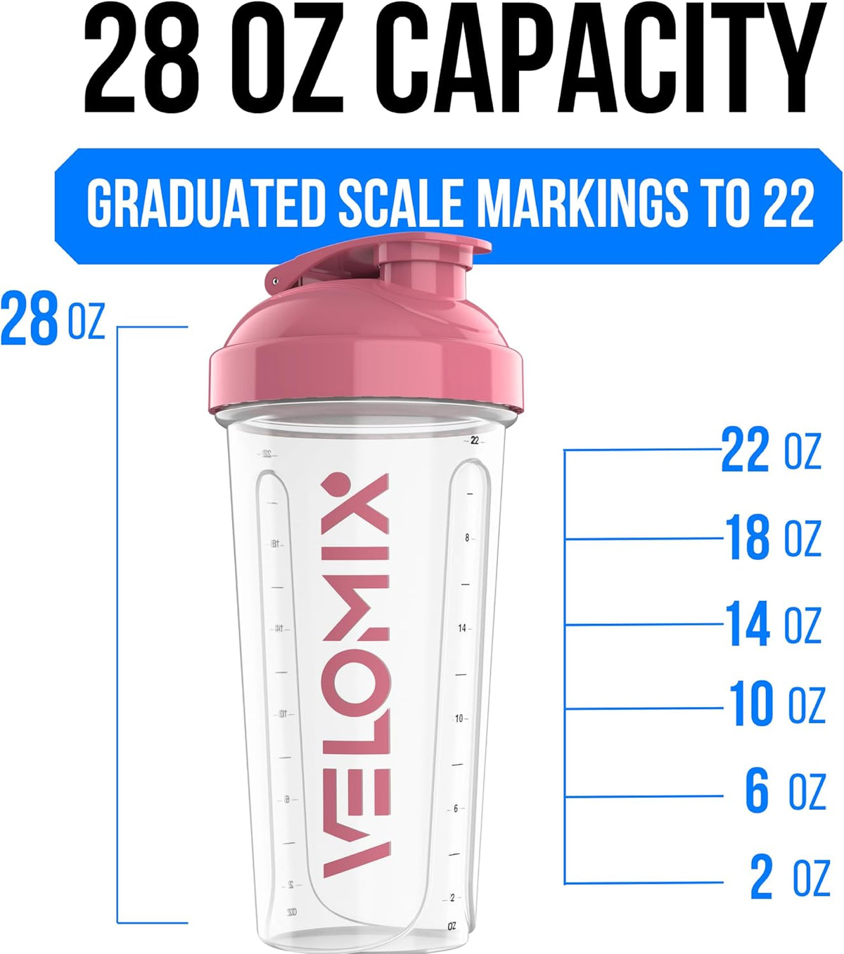 6 Pack 28oz Protein Shaker Bottle for Protein Mixes, Earth Tones