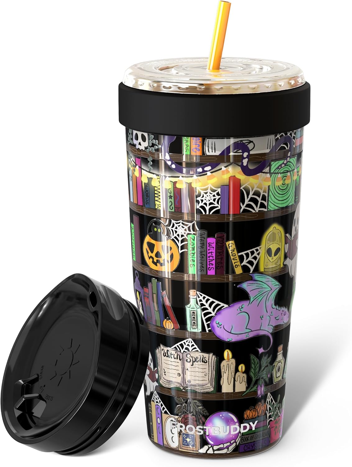 Togo Buddy 30oz Tumbler - Spill-Proof Flip Lid (Blue Pencil) - Colors C