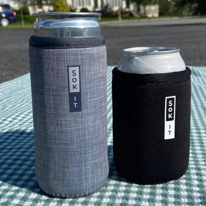 CanSok Sleeve for Beer & Soda Insulated Neoprene Cover (Ocean Oasis, 12oz Can Sleeve) - Colors D