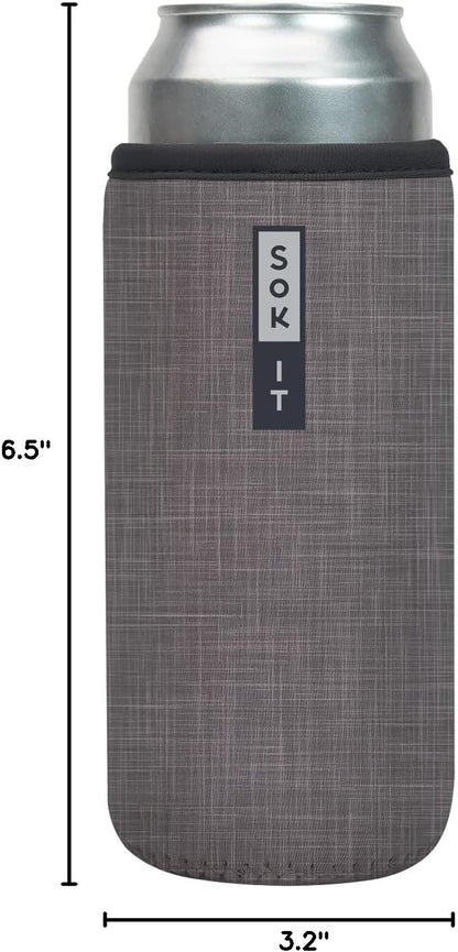 CanSok Sleeve for Beer & Soda Insulated Neoprene Cover (Ocean Oasis, 12oz Can Sleeve) - Colors D