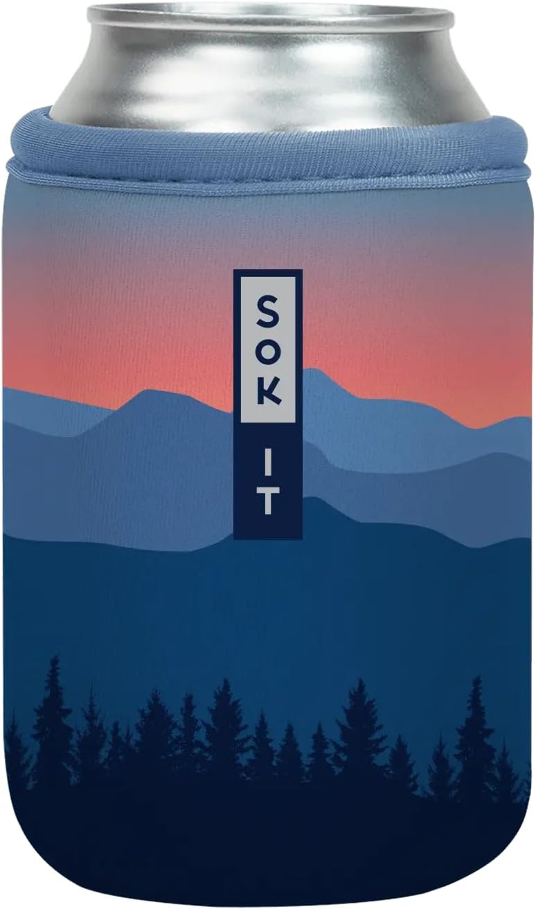 CanSok Sleeve for Beer & Soda Insulated Neoprene Cover (Ocean Oasis, 12oz Can Sleeve) - Colors D