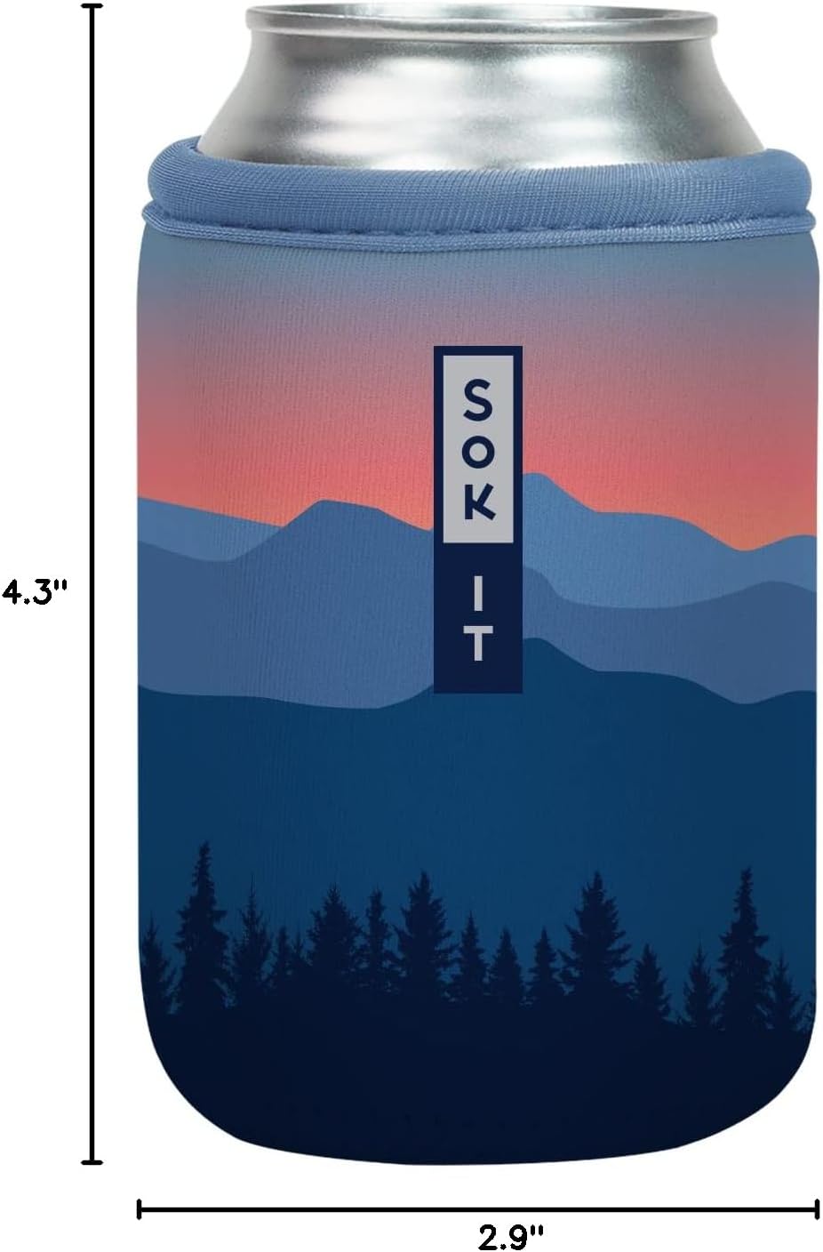 CanSok Sleeve for Beer & Soda Insulated Neoprene Cover (Ocean Oasis, 12oz Can Sleeve) - Colors D