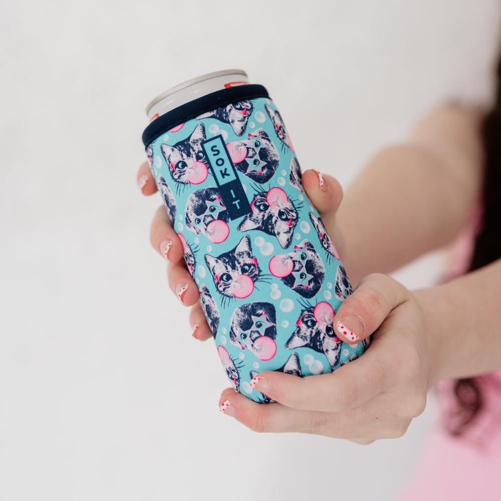 CanSok Sleeve for Beer & Soda Insulated Neoprene Cover (Ocean Oasis, 12oz Can Sleeve) - Colors D