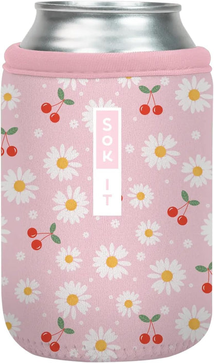 CanSok Sleeve for Beer & Soda Insulated Neoprene Cover (Ocean Oasis, 12oz Can Sleeve) - Colors D