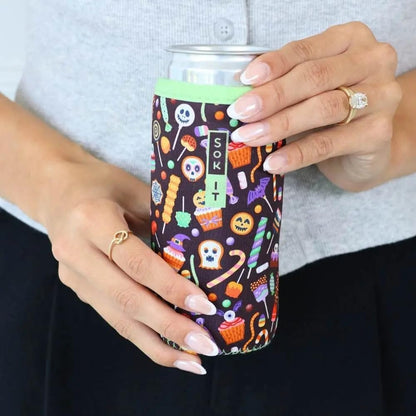 CanSok Sleeve for Beer & Soda Insulated Neoprene Cover (Ocean Oasis, 12oz Can Sleeve) - Colors D