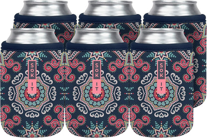 CanSok Sleeve for Beer & Soda Insulated Neoprene Cover (Ocean Oasis, 12oz Can Sleeve) - Colors D
