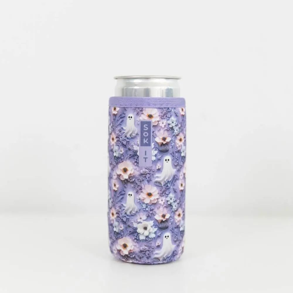 CanSok Sleeve for Beer & Soda Insulated Neoprene Cover (Ocean Oasis, 12oz Can Sleeve) - Colors D