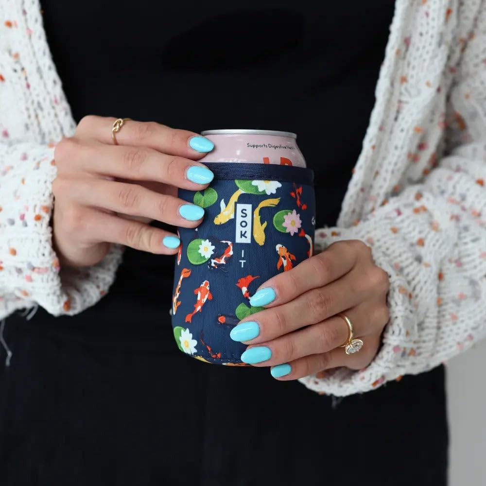 CanSok Sleeve for Beer & Soda Insulated Neoprene Cover (Ocean Oasis, 12oz Can Sleeve) - Colors D