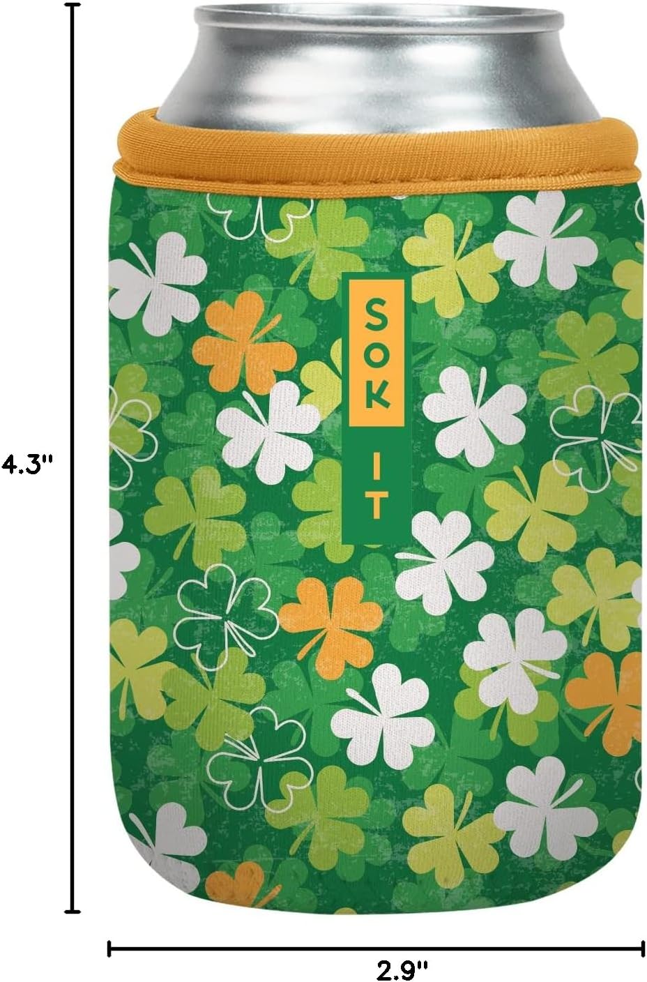 CanSok Sleeve for Beer & Soda Insulated Neoprene Cover (Ocean Oasis, 12oz Can Sleeve) - Colors D
