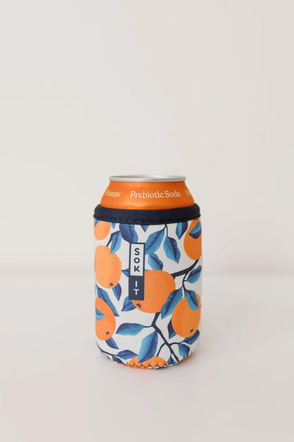 CanSok Sleeve for Beer & Soda Insulated Neoprene Cover (Ocean Oasis, 12oz Can Sleeve) - Colors D