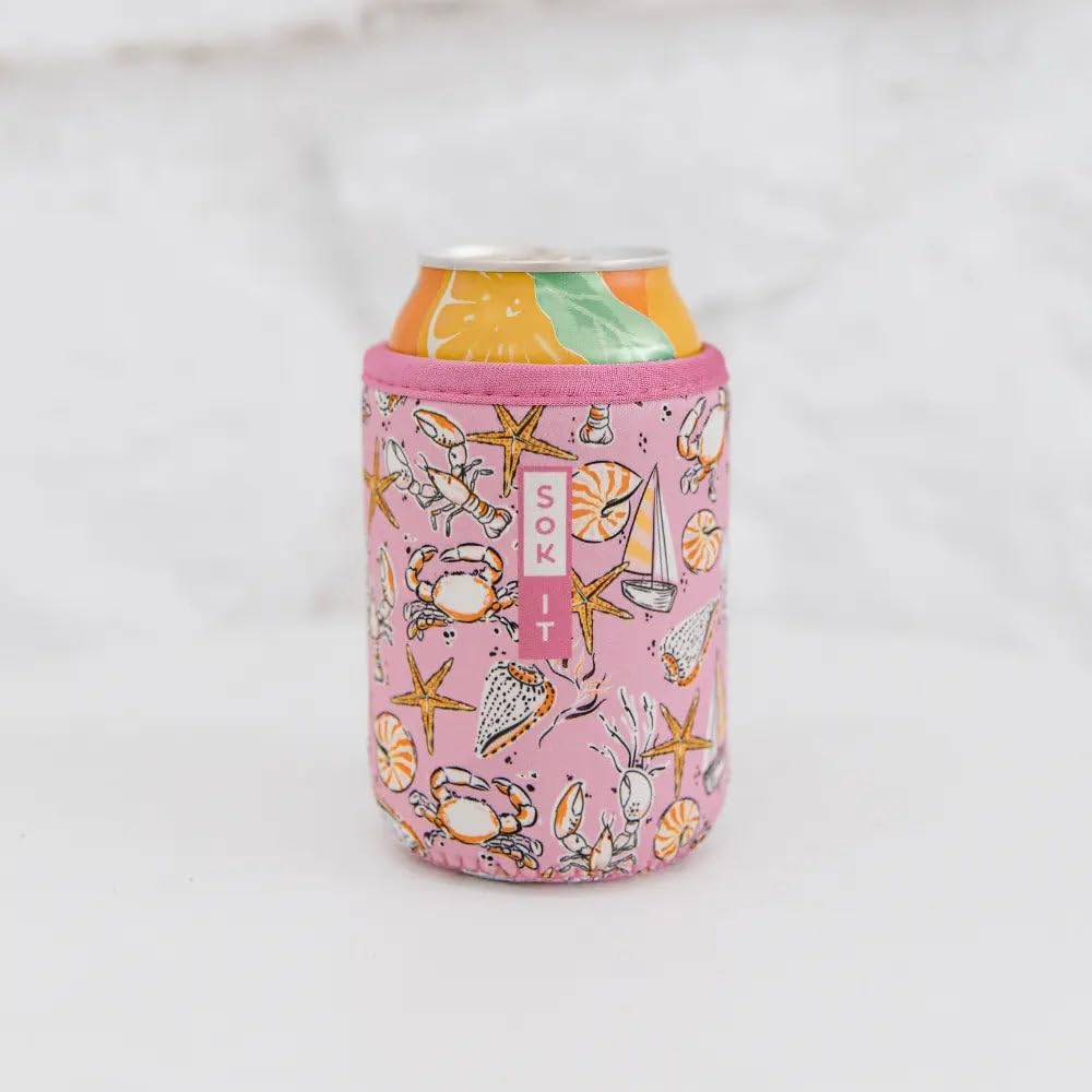 CanSok Sleeve for Beer & Soda Insulated Neoprene Cover (Ocean Oasis, 12oz Can Sleeve) - Colors D
