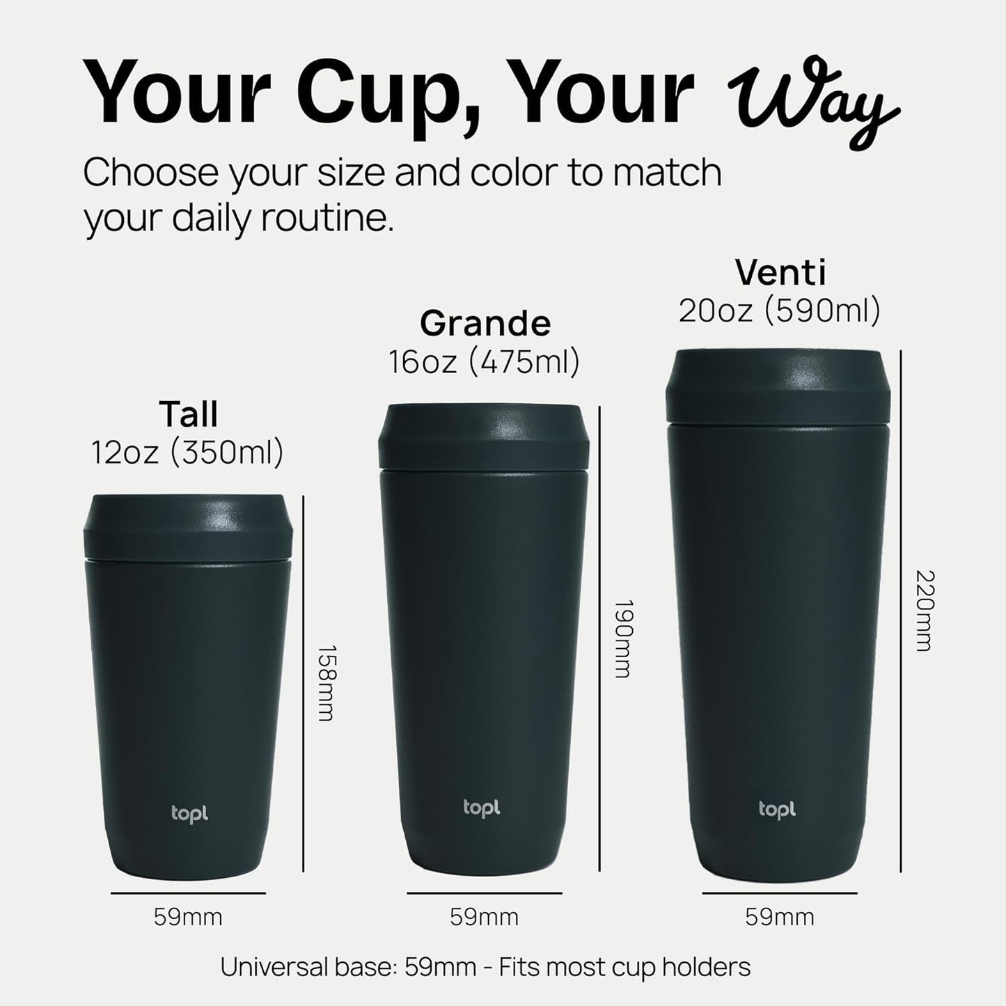 To Go Coffee Cup – Insulated Travel Coffee Mug with 360° Leak‑Safe Lid, Stainless Steel Coffee Tumbler for Hot/Cold, Spill‑Resistant, BPA‑Free - Mint, 16 oz
