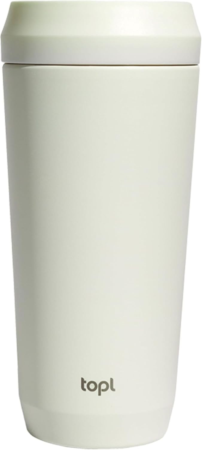 To Go Coffee Cup – Insulated Travel Coffee Mug with 360° Leak‑Safe Lid, Stainless Steel Coffee Tumbler for Hot/Cold, Spill‑Resistant, BPA‑Free - Mint, 16 oz