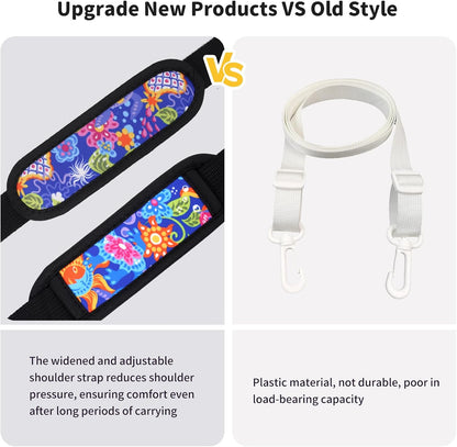 Water Bottle Holder with Strap for Stanley Cup 40/30oz, Insulated Neoprene Stanley Cup Holder with Strap for Tumbler with Handle Stanley Carrier Bag Cross-body Bag for Walking