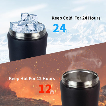 TOOFEEL Protein Shaker Bottle 20 oz - Double Walled Insulated Vacuum Cup for Protein Shakes, Keeps Cold/Hot, Metal Stainless Steel, Preworkout Gym