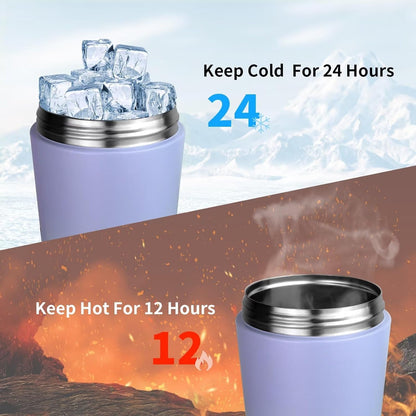 TOOFEEL Protein Shaker Bottle 20 oz - Double Walled Insulated Vacuum Cup for Protein Shakes, Keeps Cold/Hot, Metal Stainless Steel, Preworkout Gym