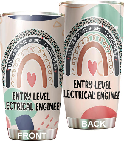 Let All You Do Be Done In Love Postal Clerk Tumbler Stainless Steel 20oz, Office Gifts Women Men Work Friends Coworker, Driking Coffee Cup For Birthday Christmas - Colors R