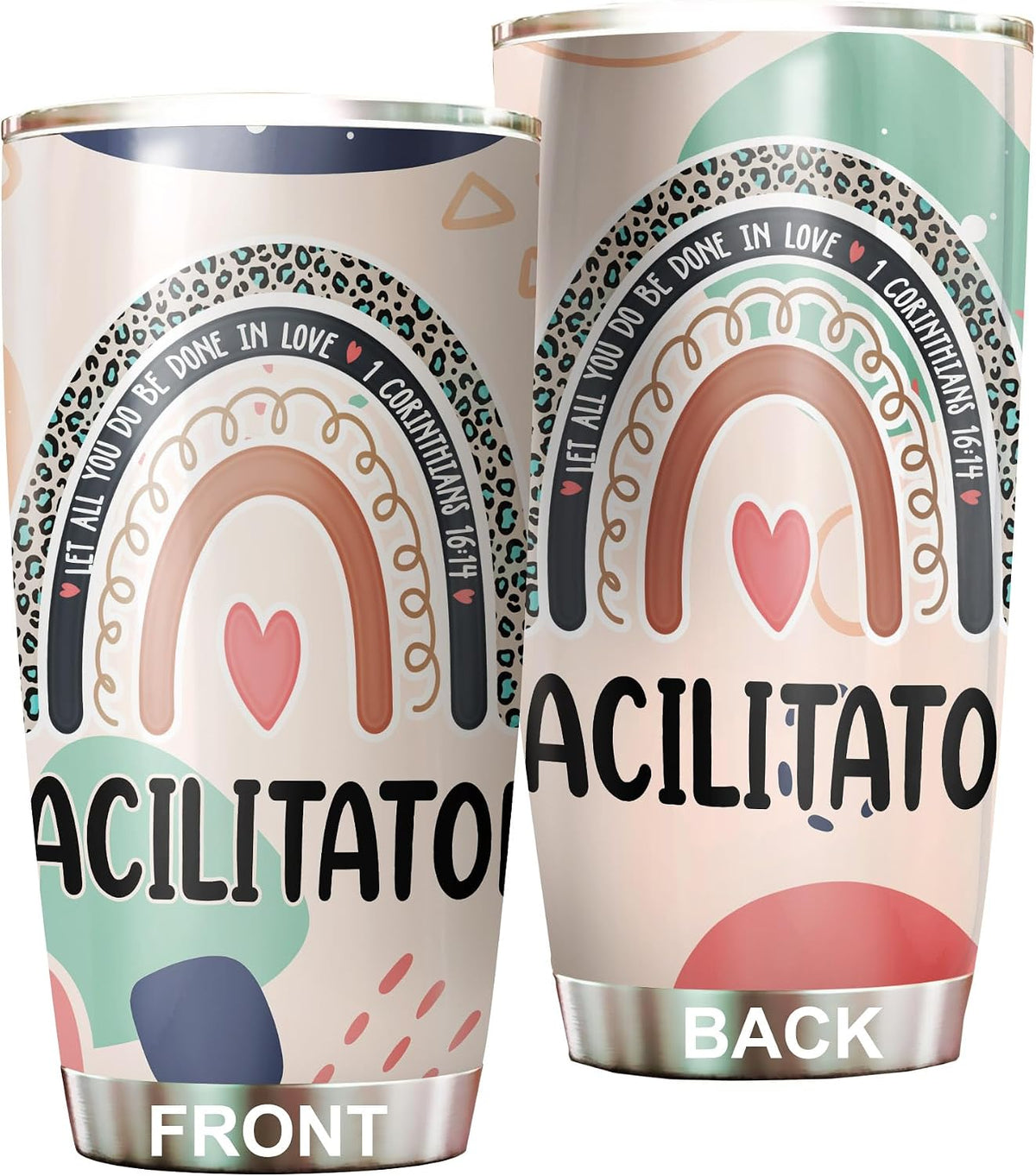 Let All You Do Be Done In Love Postal Clerk Tumbler Stainless Steel 20oz, Office Gifts Women Men Work Friends Coworker, Driking Coffee Cup For Birthday Christmas - Colors R