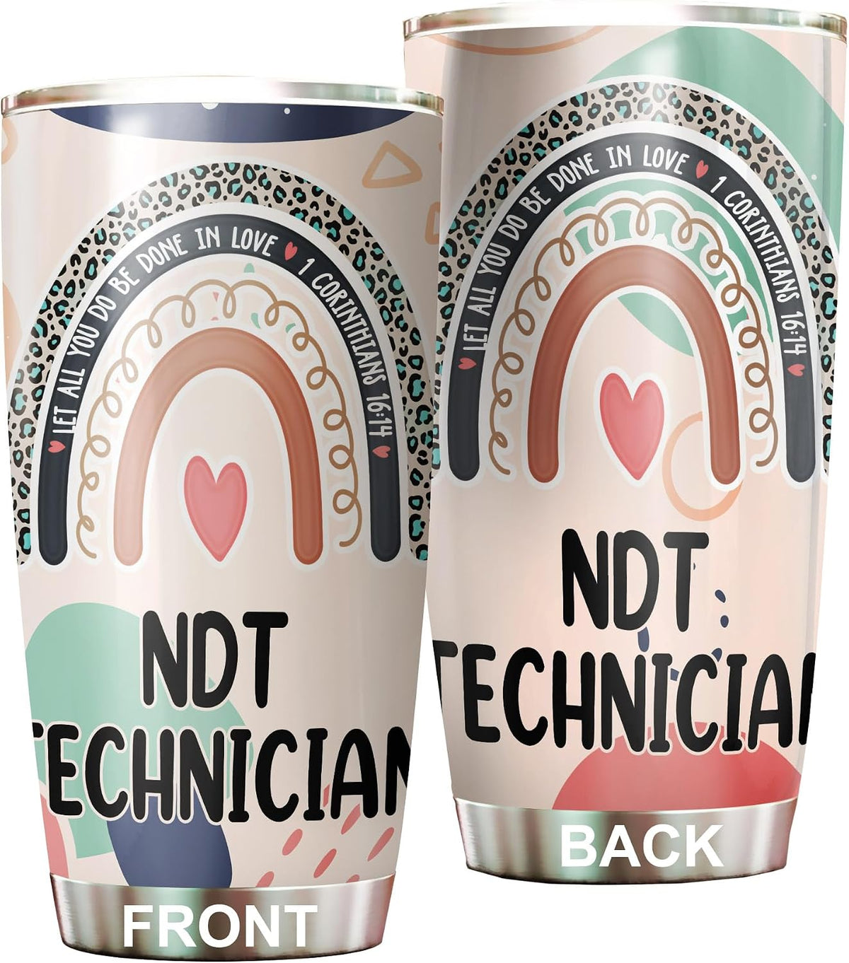 Let All You Do Be Done In Love Postal Clerk Tumbler Stainless Steel 20oz, Office Gifts Women Men Work Friends Coworker, Driking Coffee Cup For Birthday Christmas - Colors R